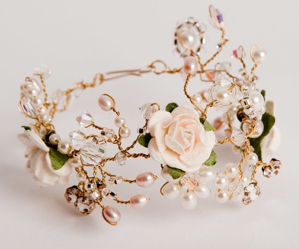 Ivory Rose Cuff